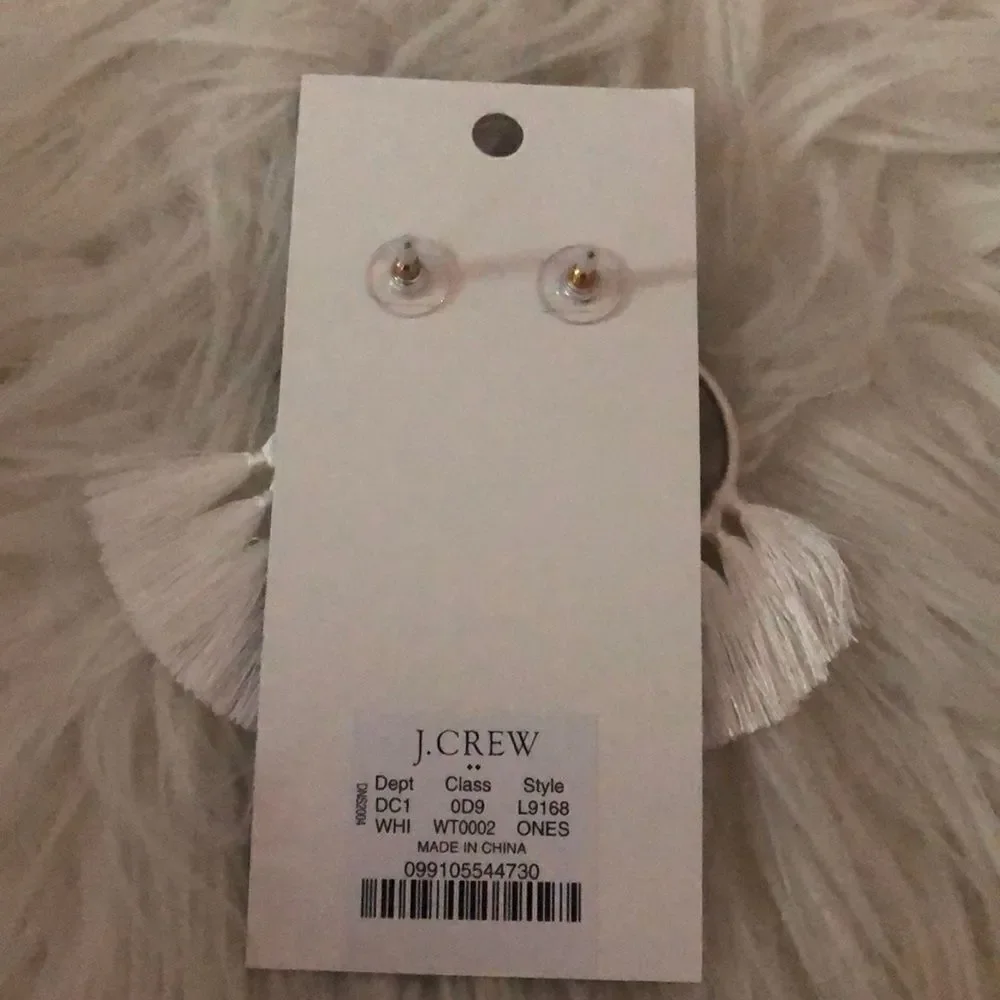 NWT Jcrew beaded tassel earrings
